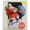 Image 1 : COCA COLA & SANTA RETRO REPLICA METAL SIGN