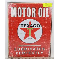 TEXACO MOTOR OIL METAL SIGN