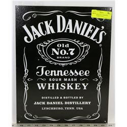 JACK DANIELS NO 7 TENNESSEE WHISKEY METAL SIGN