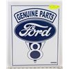 Image 1 : GENUINE PARTS FORD METAL SIGN.