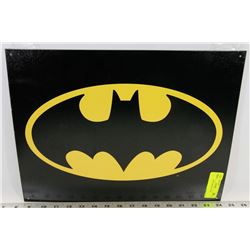 BATMAN LOGO METAL SIGN.