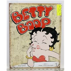 BETTY BOOP METAL SIGN.