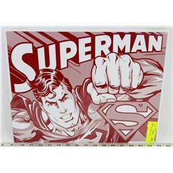SUPERMAN METAL SIGN.