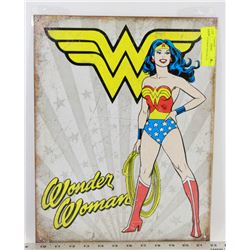 WONDER WOMAN HERO METAL SIGN.