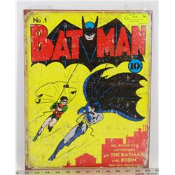 RETRO REPLICA BATMAN NO.1 COMIC TIN METAL SIGN