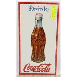 DRINK COCA COLA METAL SIGN.