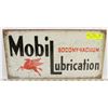 Image 1 : MOBIL LUBRICATION RECTANGLE METAL SIGN.