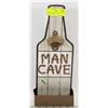 Image 1 : NEW MAN CAVE WOOD  AND METAL BOTTLE OPENER