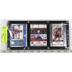 3 FRAMED CONNOR MCDAVID GAME DAY ACTION CARDS