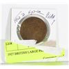 Image 1 : 1927 BRITISH LARGE PENNY.