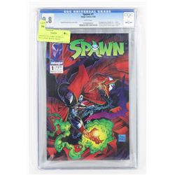 GRADED 9.8, COMIC SPAWN #1, INCLUDING WHITE PAGES