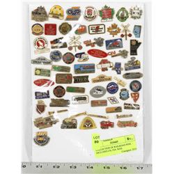 COLLECTION OF RAILROAD PINS INCLUDES CN, VIA  RAIL