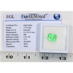 #46-NATURAL EMERALD GEMSTONE 7.75CT