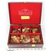 Image 1 : WOODEN BOX OF PENNIES AND FOREIGN COINS