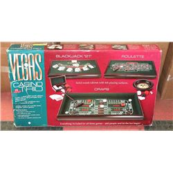 VEGAS CASINO TRIO, INCLUDING BLACK JACK, CRAPS