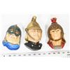 Image 1 : LOT OF 3 BOSSONS HEADS.