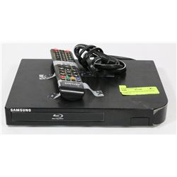 SAMSUNG BLURAY PLAYER WITH REMOTE.