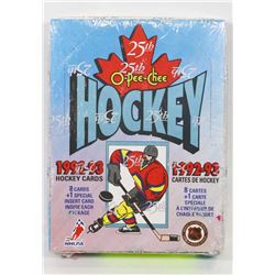 NEW FACTORY SEALED BOX 1992-93 OPC HOCKEY 25TH