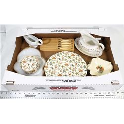 LOT OF VINTAGE MADE IN JAPAN PLATE & JAR, ROYAL