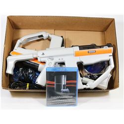 BOX W/PLAYSTATION ACCESSORIES &