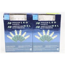 2 NEW 50 PACKS OF INDOOR LED LIGHTS