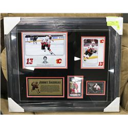 20"X24" FRAMED JOHNNY GAUDREAU WITH RARE