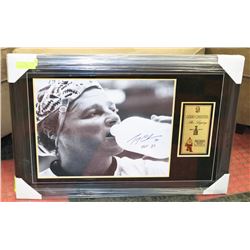 20"X30" FRAMED GERRY CHEEVERS AUTOGRAPHED PHOTO