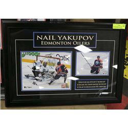 AUTOGRAPHED NAIL YAKUPOV PICTURE FRAMED WITH COA