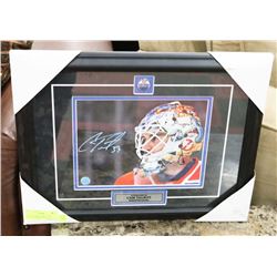 AUTOGRAPHED CAM TALBOT PICTURE FRAMED WITH COA