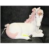 Image 1 : WHITE AND PINK UNICORN FIGURE