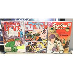 THREE OLD 12 CENT COMIC BOOKS