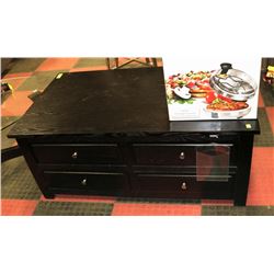 BLACK WOOD LIFT TOP COFFEE TABLE