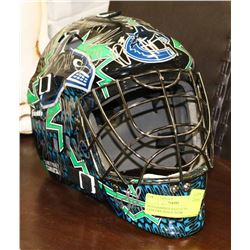 AUTOGRAPHED VANCOUVER CANUCKS GOALIE MASK