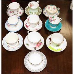 LOT OF FINE BONE CHINA  MADE IN ENGLAND 10 SETS