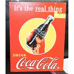 COCA COLA RETRO REPLICA METAL SIGN