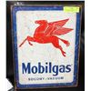 Image 1 : MOBILGAS OIL COMPANY METAL RETRO REPLICA SIGN.