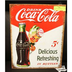 COCA COLA RETRO REPLICA METAL SIGN