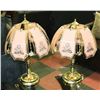Image 1 : LOT OF 2 BLASS & GLASS DECORATIVE TABLE LAMPS