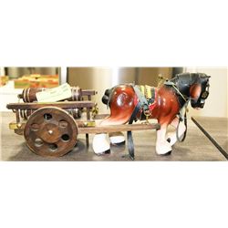 PORCELAIN HORSE AND CART