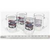 Image 1 : LOT OF 4 2016 GLASS BEER STEIN MUGS