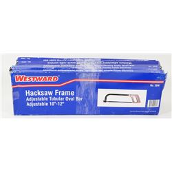 LOT OF 5  WESTWARD HACKSAW 10-12" ADJUSTABLE