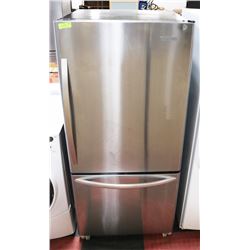 KITCHENAID FRIDGE BOTTOM FREEZER STAINLESS STEEL.