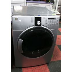 KENMORE DRYER SILVER WITH WRINKLE GUARD