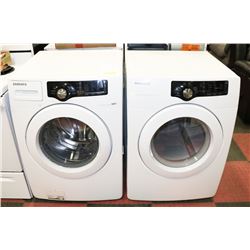 SAMSUNG WASHER & DRYER WHITE FRONT LOAD VRT.