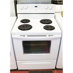 WHITE COIL TOP WHIRLPOOL STOVE