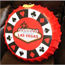 WELCOME TO LAS VEGAS BOTTLE CAP SIGN