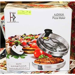 HUNTER KITCHEN KOLLECTION PIZZA MAKER, CHROME