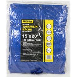 NEW 15' X 20' UTILITY TARPAULIN