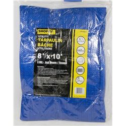 NEW 8' X 10' UTILITY TARPAULIN