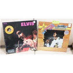 LOT OF 2 ELVIS LP RECORDS, FACTORY SEALED.